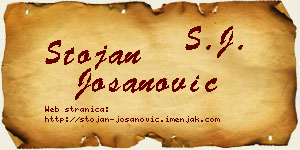 Stojan Jošanović vizit kartica